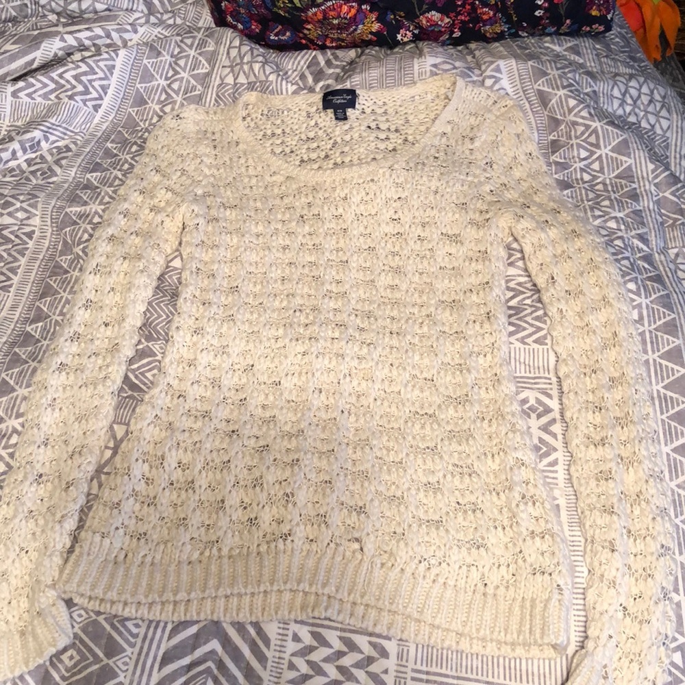 Cream knit sweater